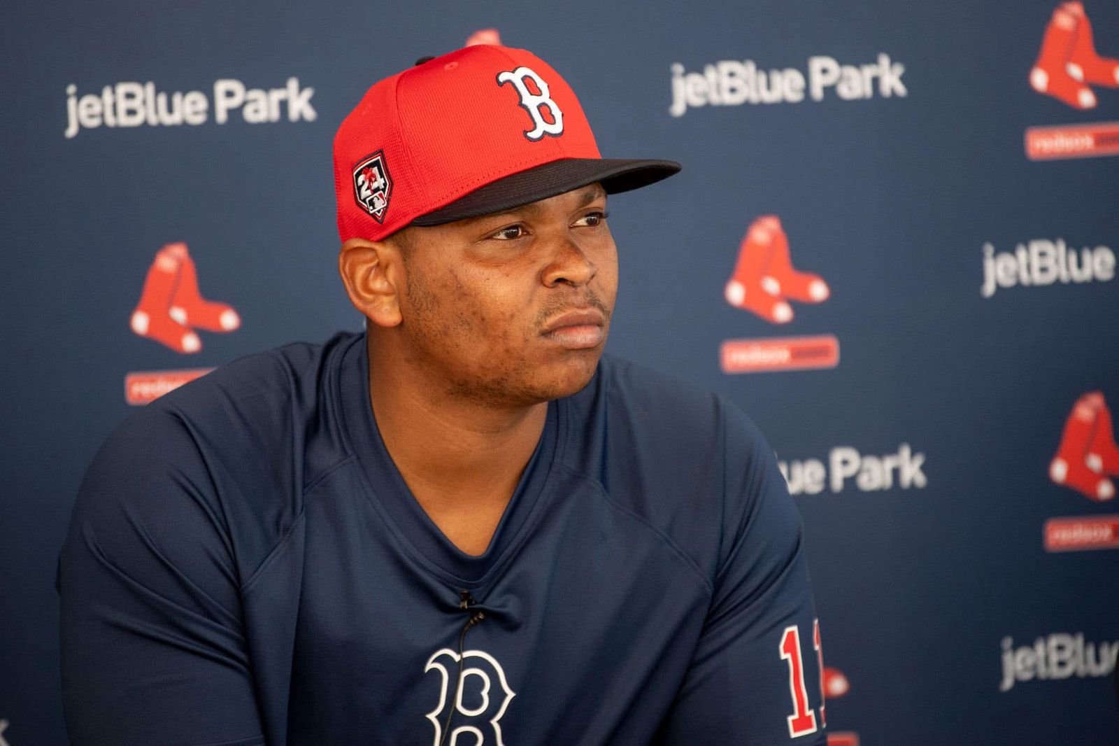 Rafael Devers jugador dominicano de los Red Sox de Boston.