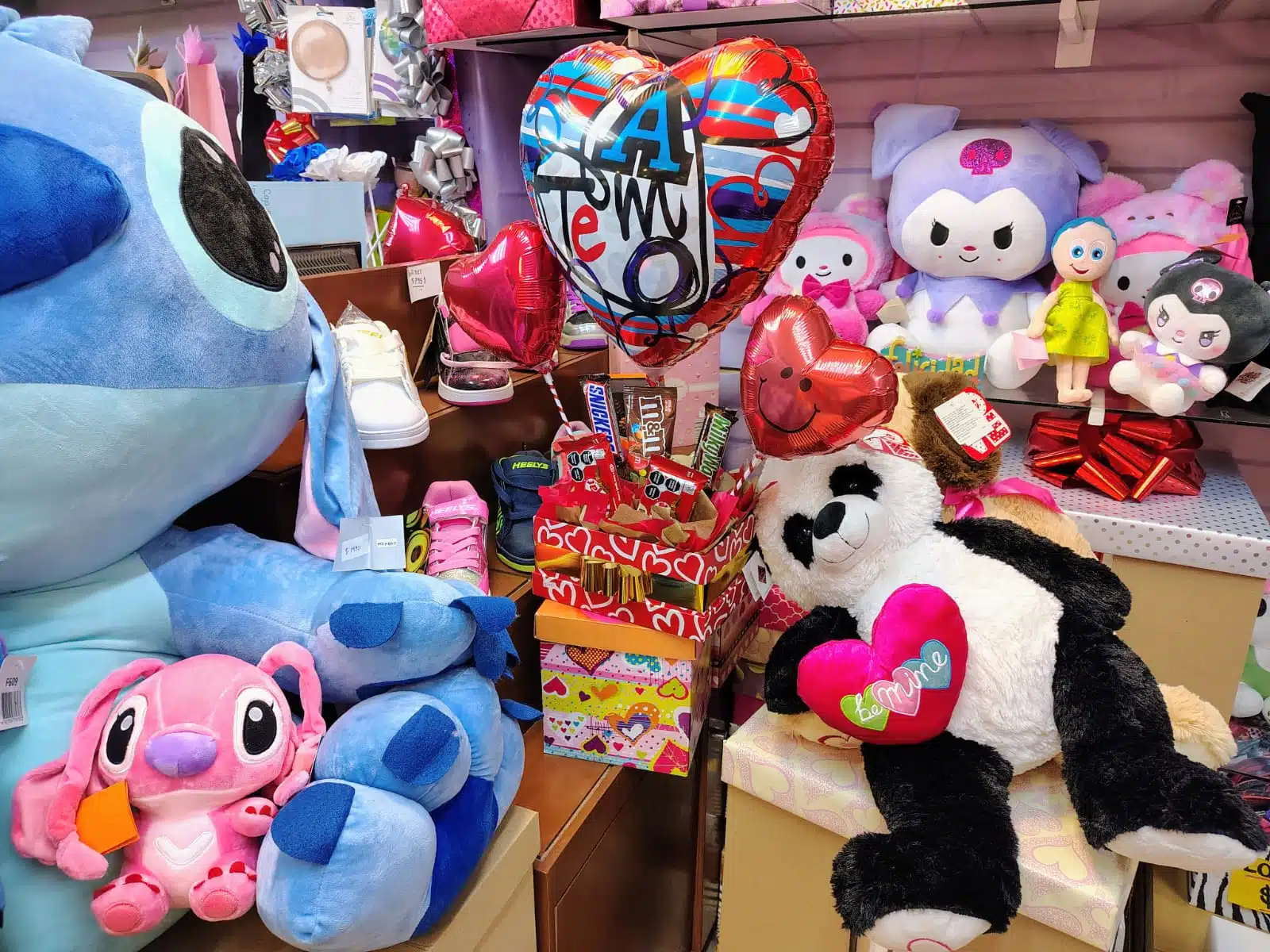 Peluches y regalos para San Valentín.