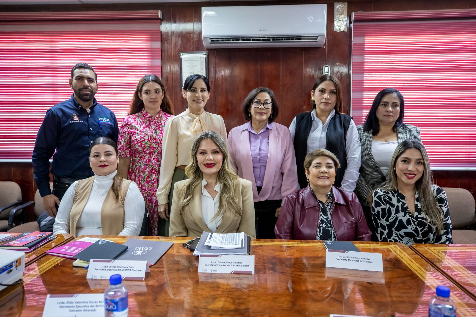 Reunión entre la titular de la Secretaría Ejecutiva Estatal de Sipinna y las secretarías ejecutivas municipales de la zona norte.