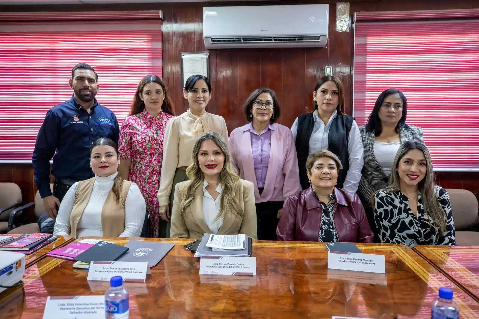 Reunión entre la titular de la Secretaría Ejecutiva Estatal de Sipinna y las secretarías ejecutivas municipales de la zona norte.