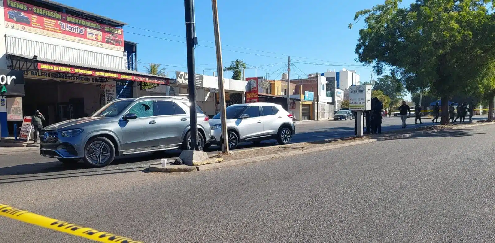 Robo de vehículos en Culiacán escolta le disparó a hombre que intentó quitarle una Mercedes Benz