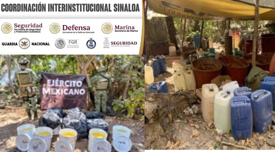 SSPE estima que 113 “narcolaboratorios” han sido desmantelados durante febrero en Sinaloa