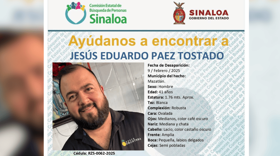 SSPE exhorta a denunciar la desaparición de personas ante la Fiscalía de Sinaloa