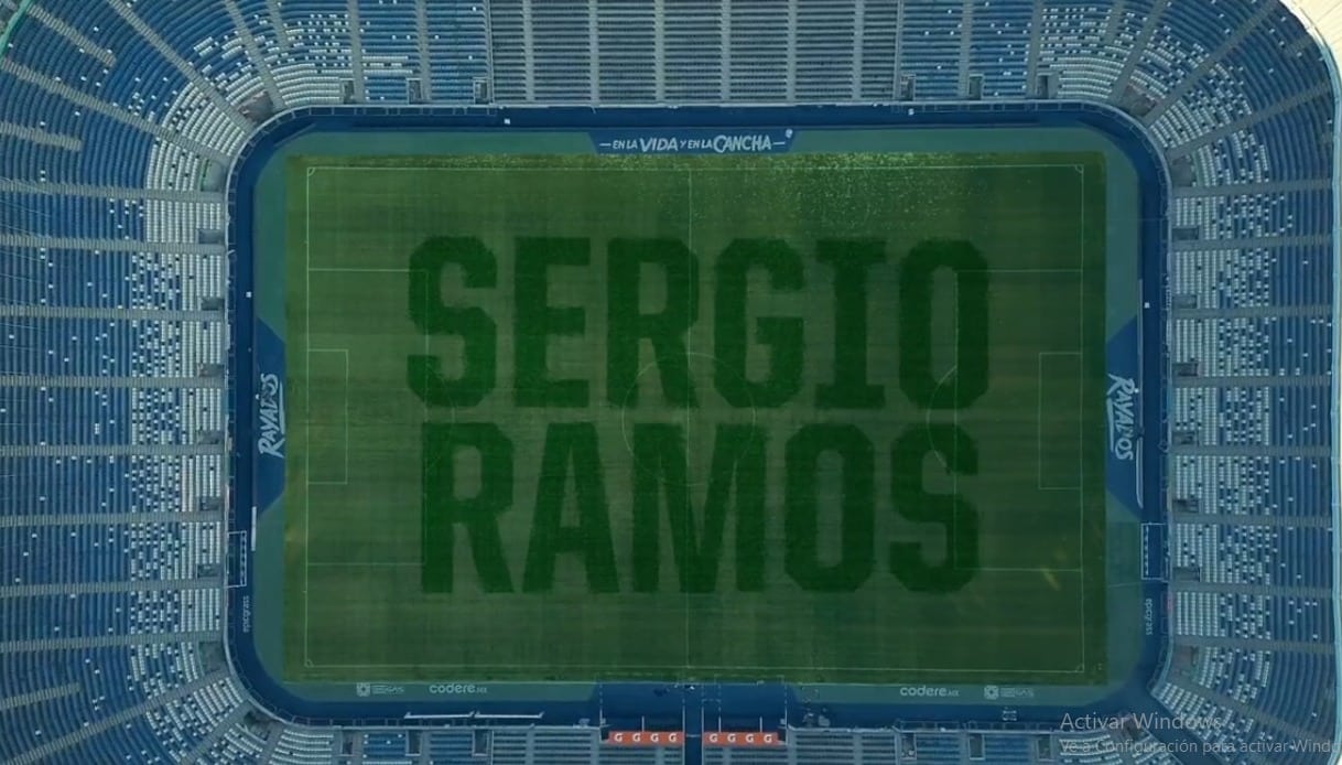 Nombre de Sergio Ramos en el estadio