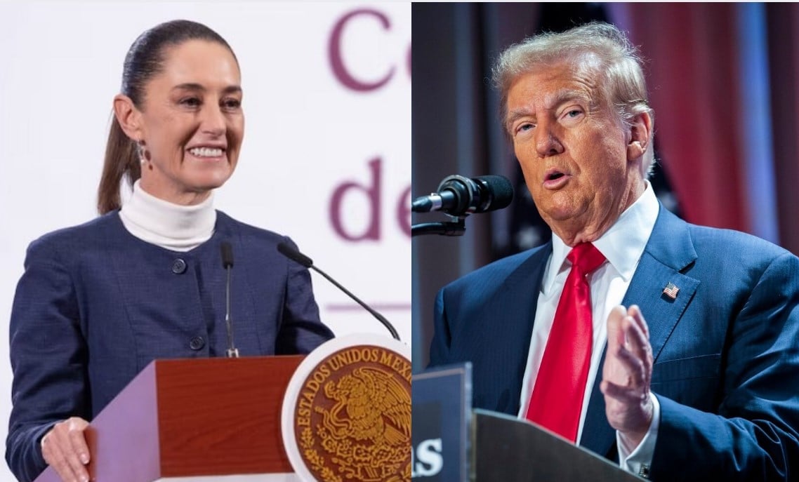 Claudia Sheinbaum, presidenta de México / Donald Trump, presidente de Estados Unidos