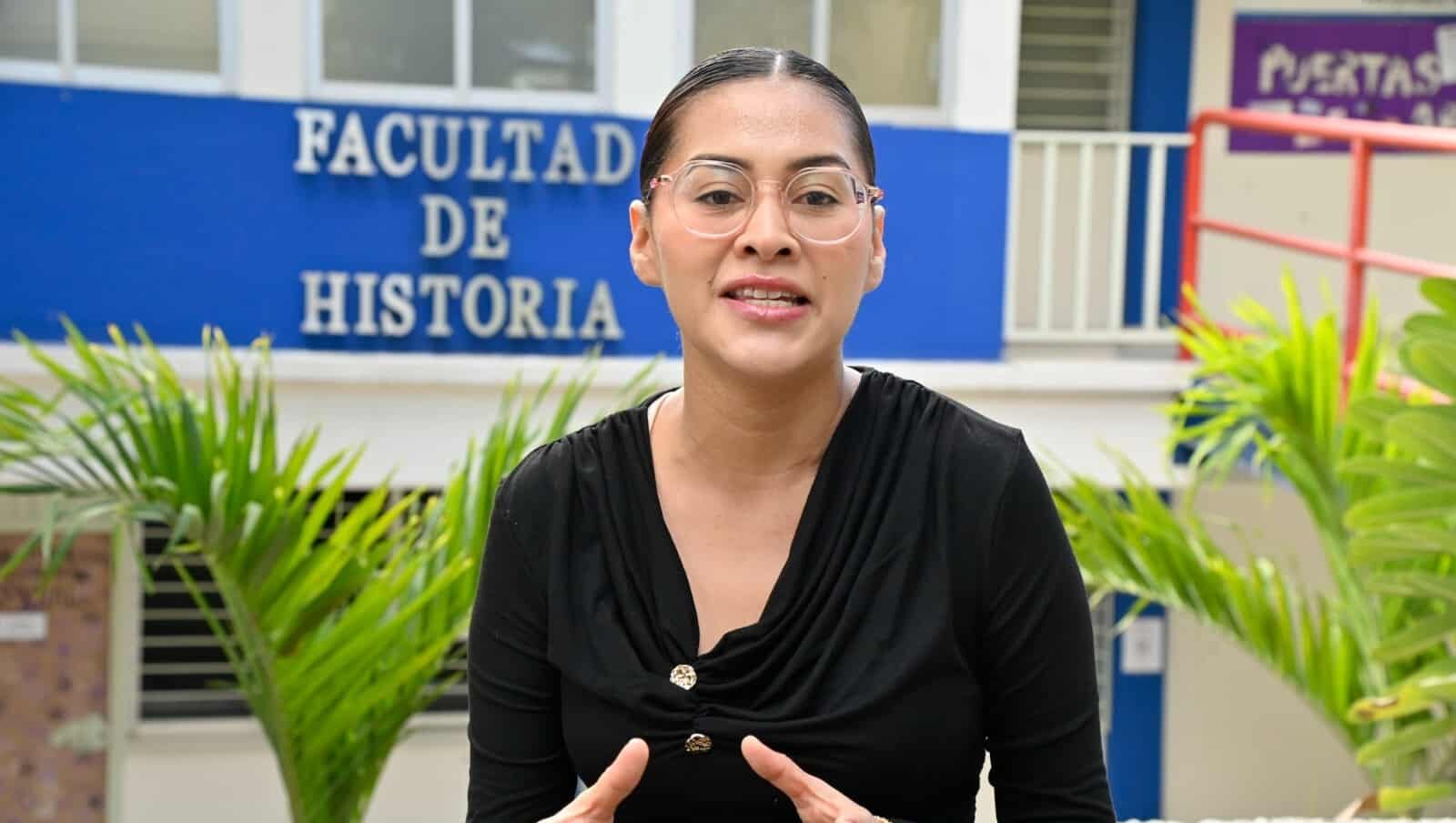 Adriana Quiroz, alumna de la Universidad Autónoma de Sinaloa