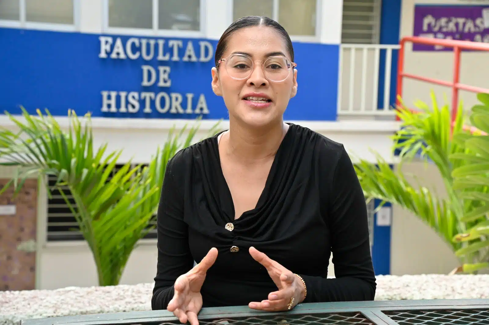 Adriana Quiroz, alumna de la Universidad Autónoma de Sinaloa