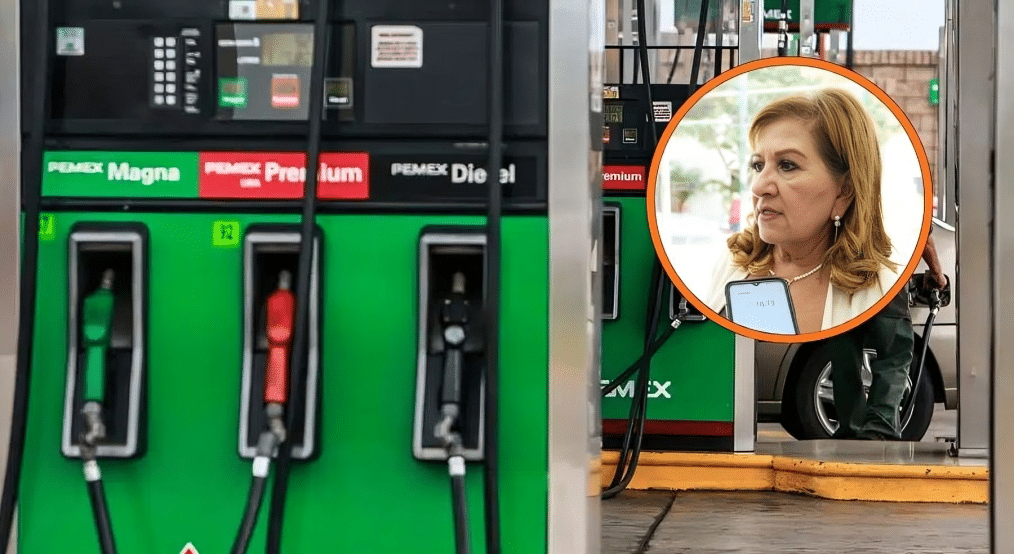 Gasolinera (fondo), Tere Guerra (circulo)