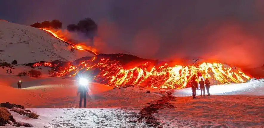 Actividad del volcán 