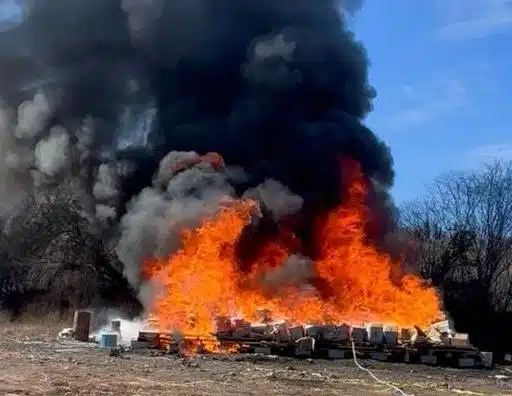 Destrucción de droga en Culiacán