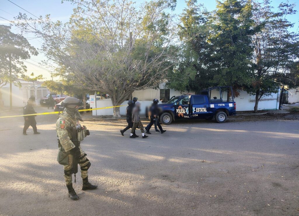 Militares en zona donde aseguraron casa de seguridad