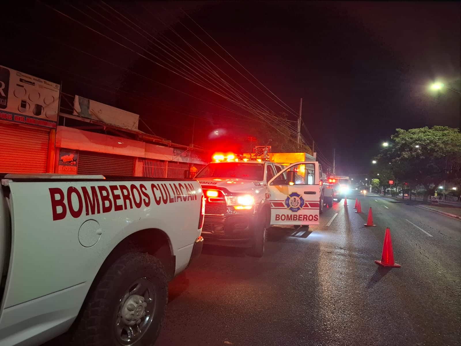 Vehículos de bomberos de Culiacán