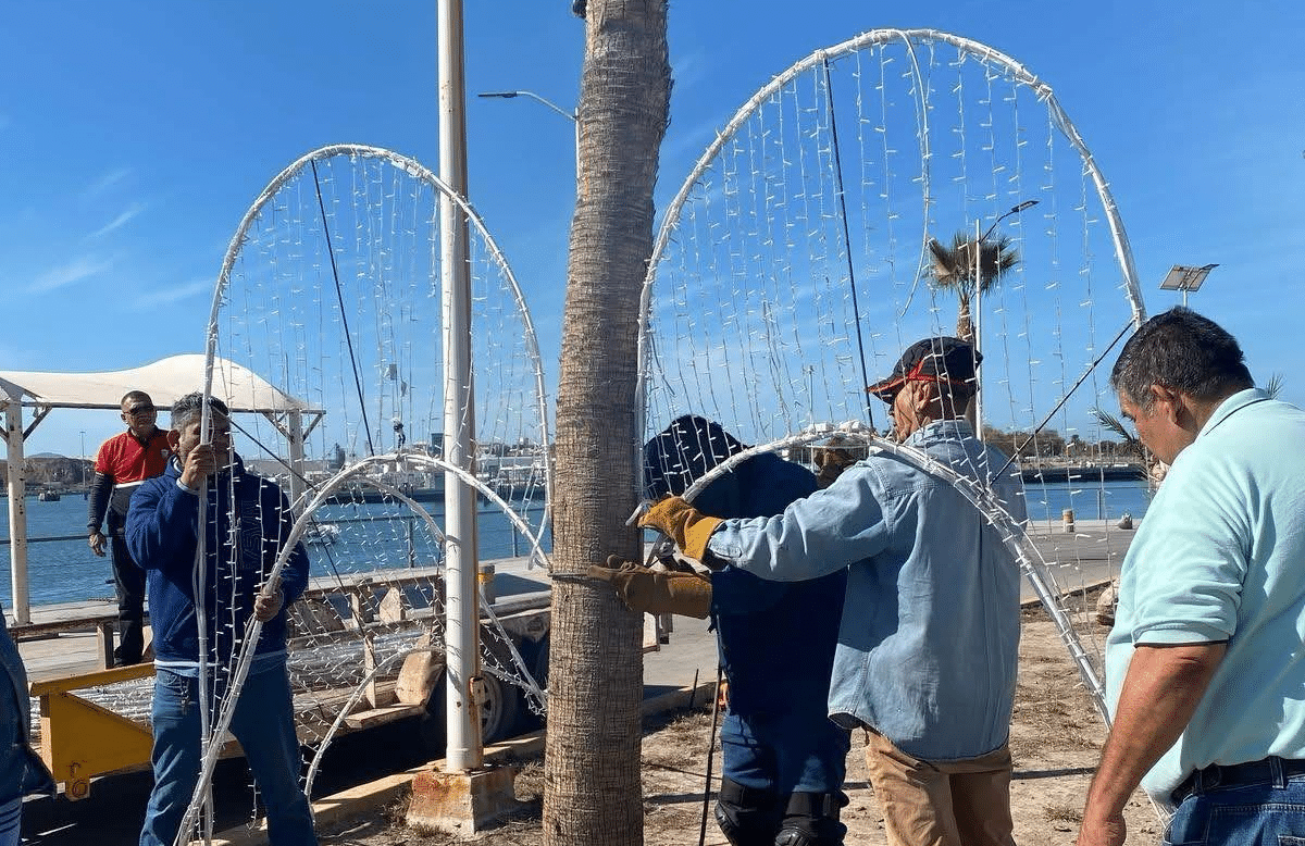 Decoración en Topolobampo por carnaval