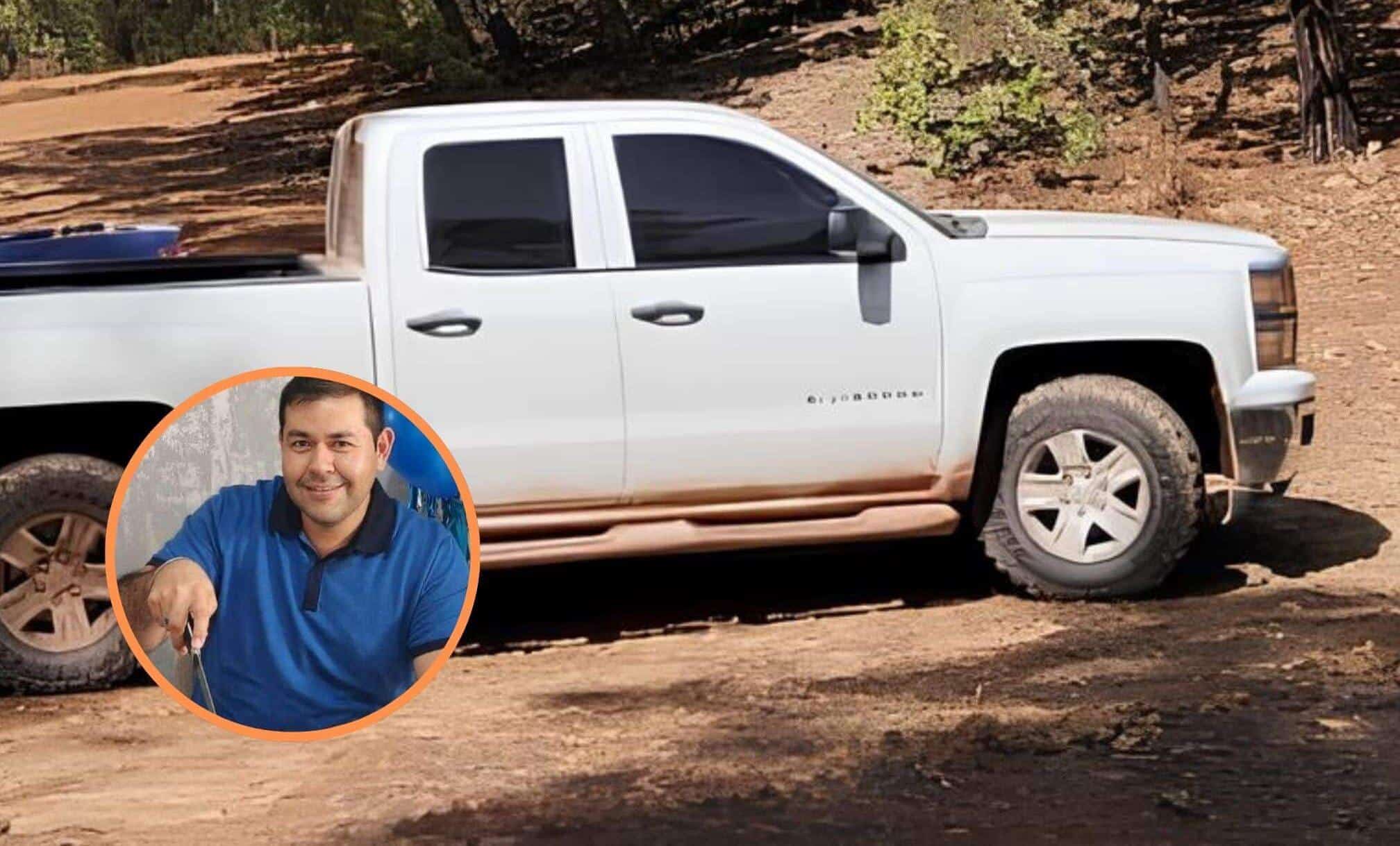 Camioneta donde presuntamente viajaba Nolberto el día de su desaparición