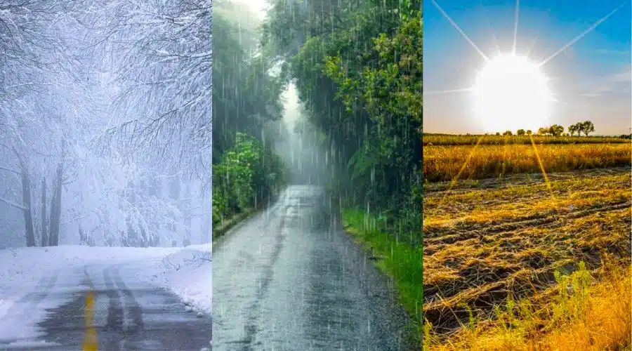 DIferentes imagenes de climas