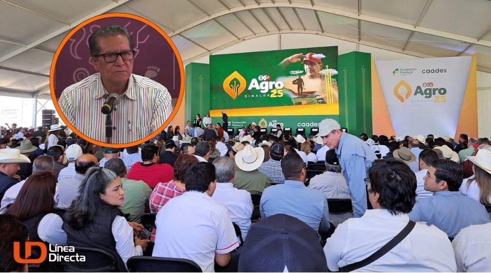 Expo Agro (fondo), Feliciano Castro (circulo)