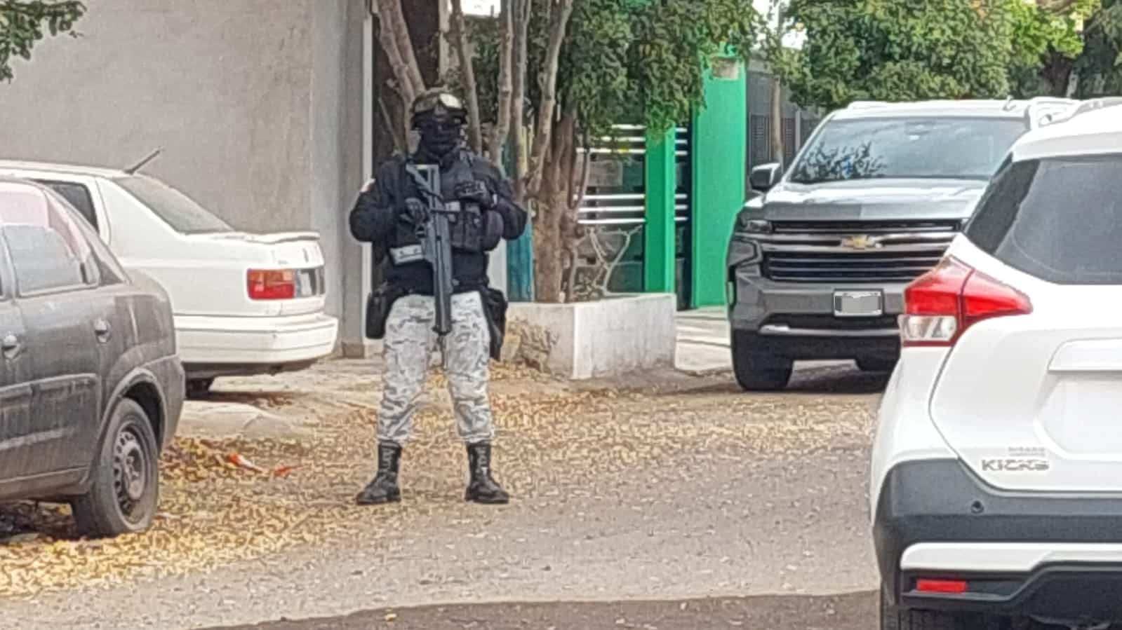 Fuerzas armadas aseguran casa en Colinas de La Rivera, Culiacán