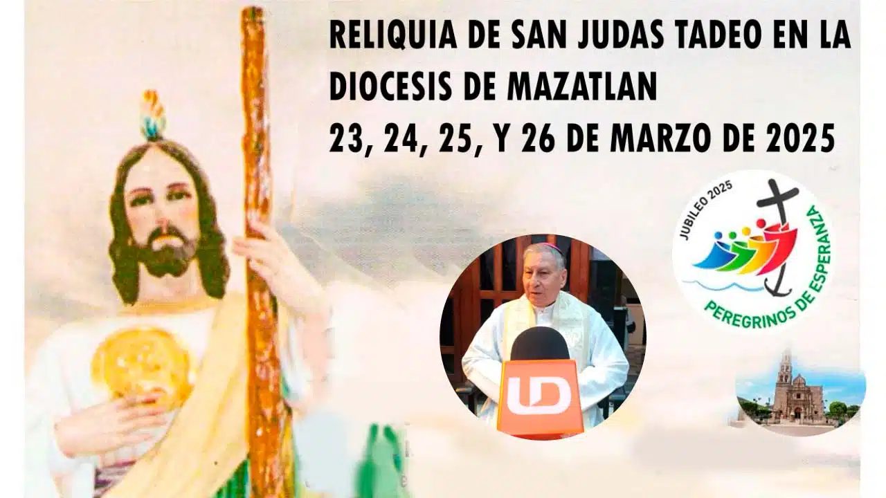 23 de marzo llegarán reliquias de san judas