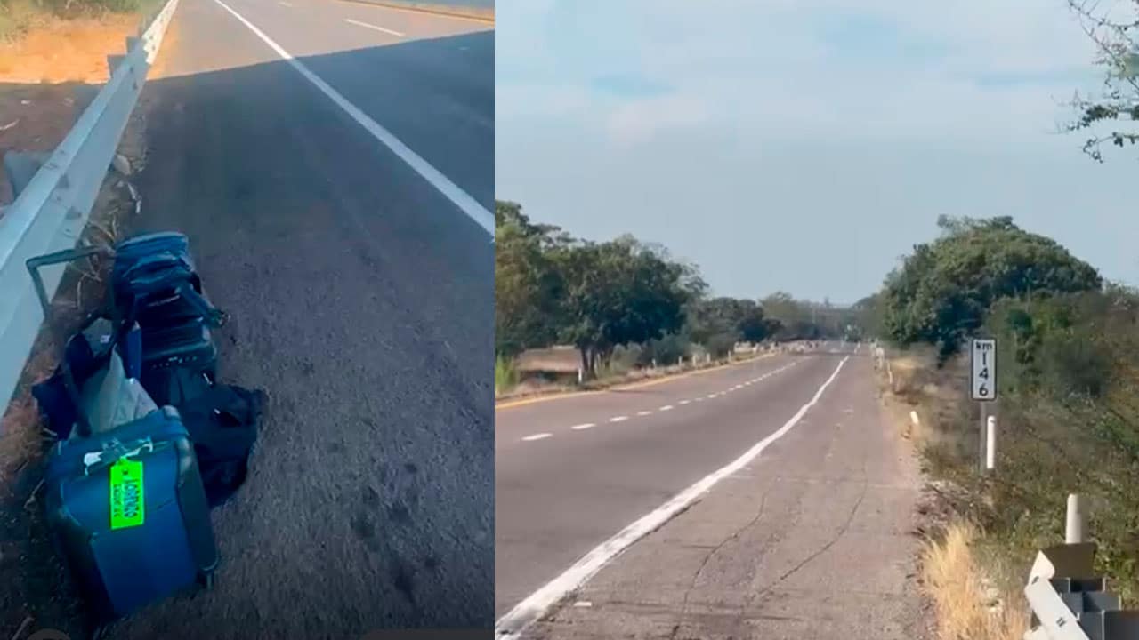 Imágenes capturadas tras el despojo de la camioneta