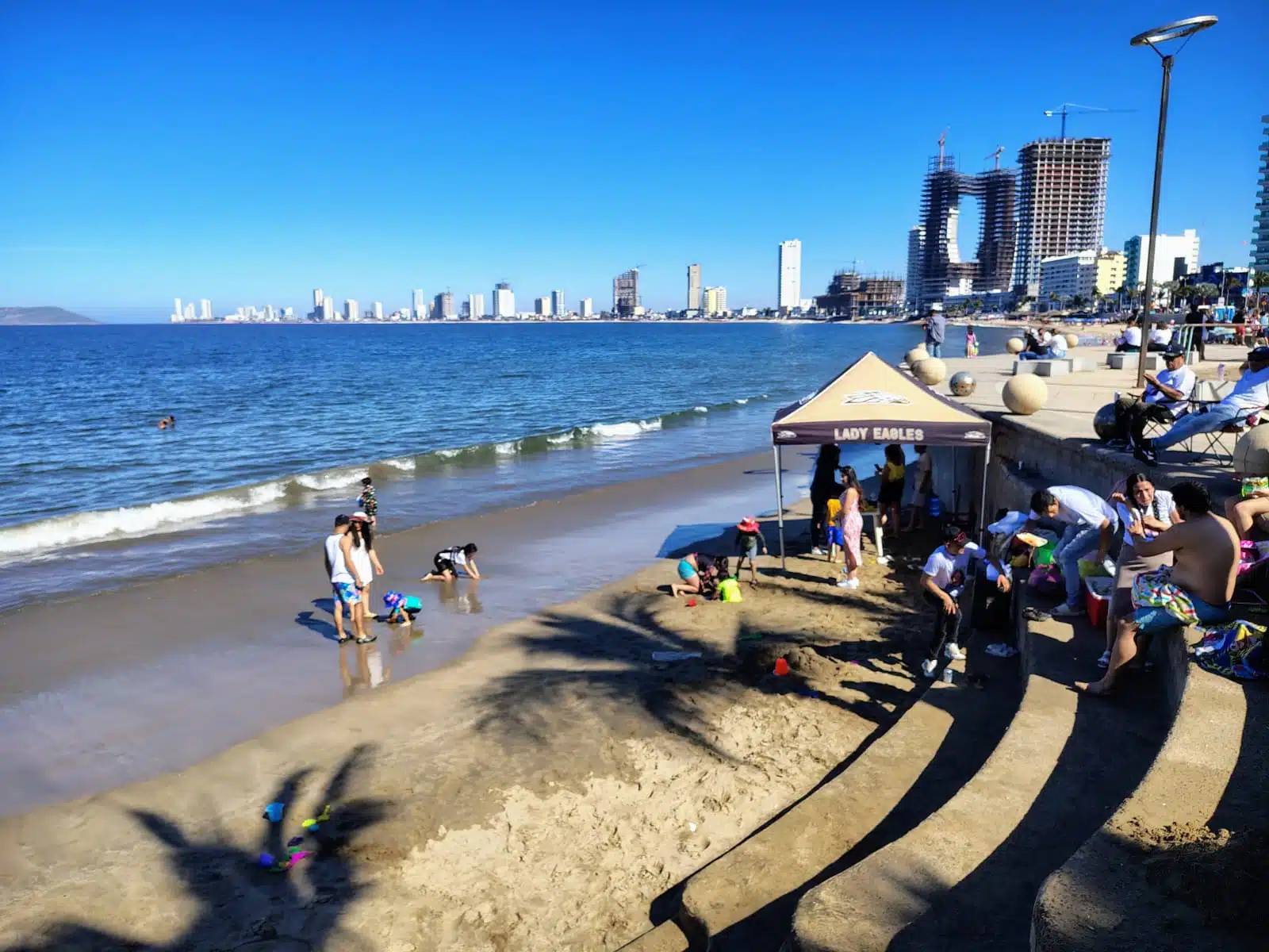 Turistas en Mazatlán en Carnaval