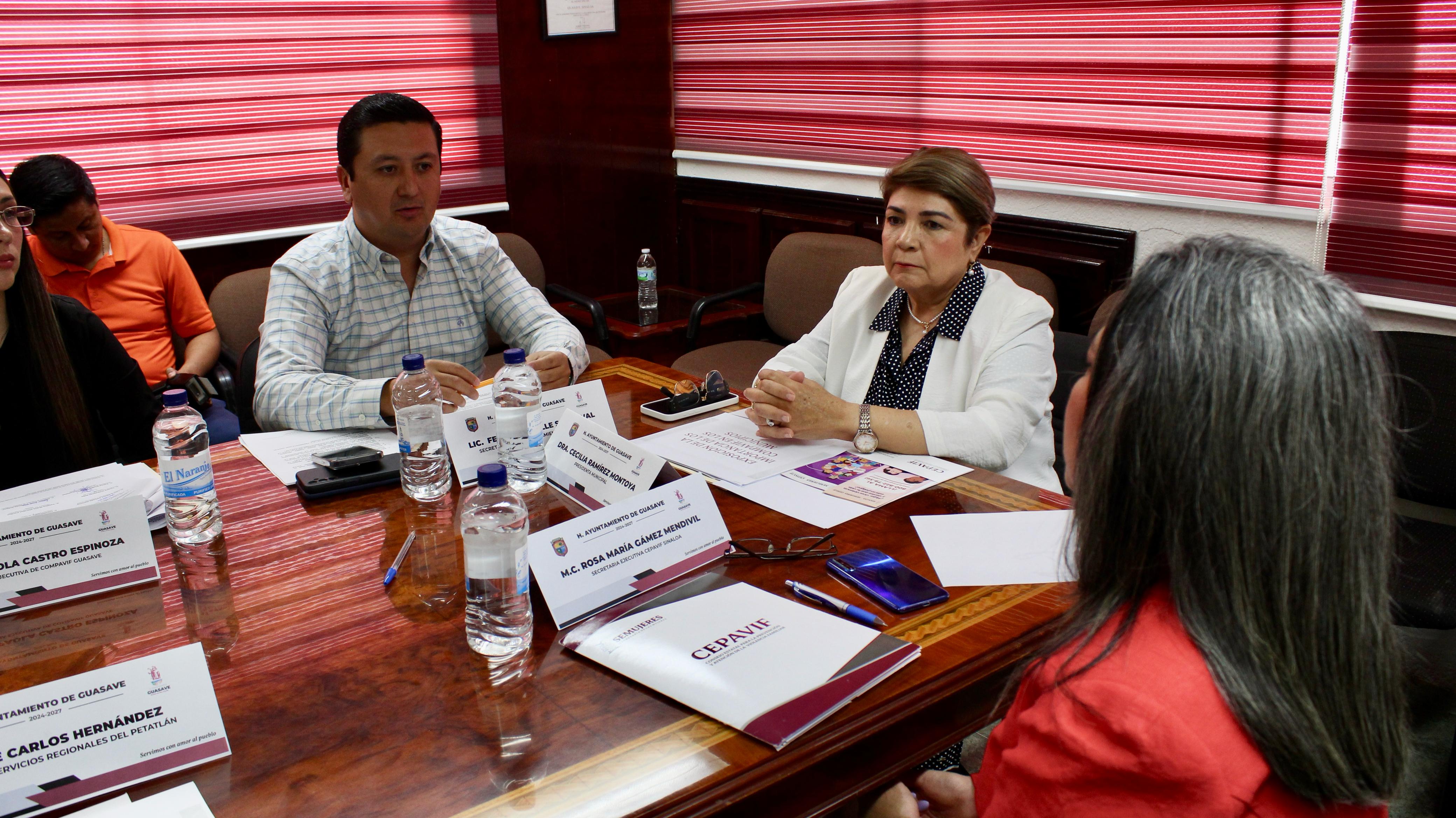 Alcaldesa Cecilia Ramírez en la instalación del Consejo Municipal para la Prevención y Atención de la Violencia Familiar (Compavif).