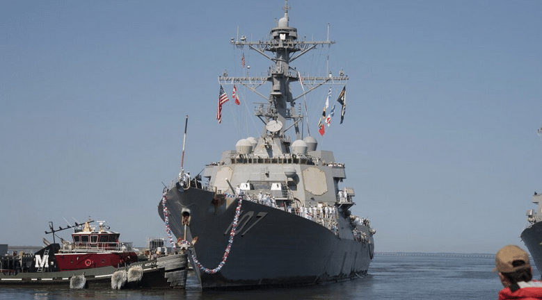 EU confirma despliegue del USS Gravely, poderoso buque destructor, al Golfo de México