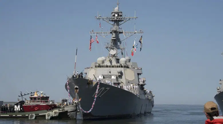 EU confirma despliegue del USS Gravely, poderoso buque destructor, al Golfo de México