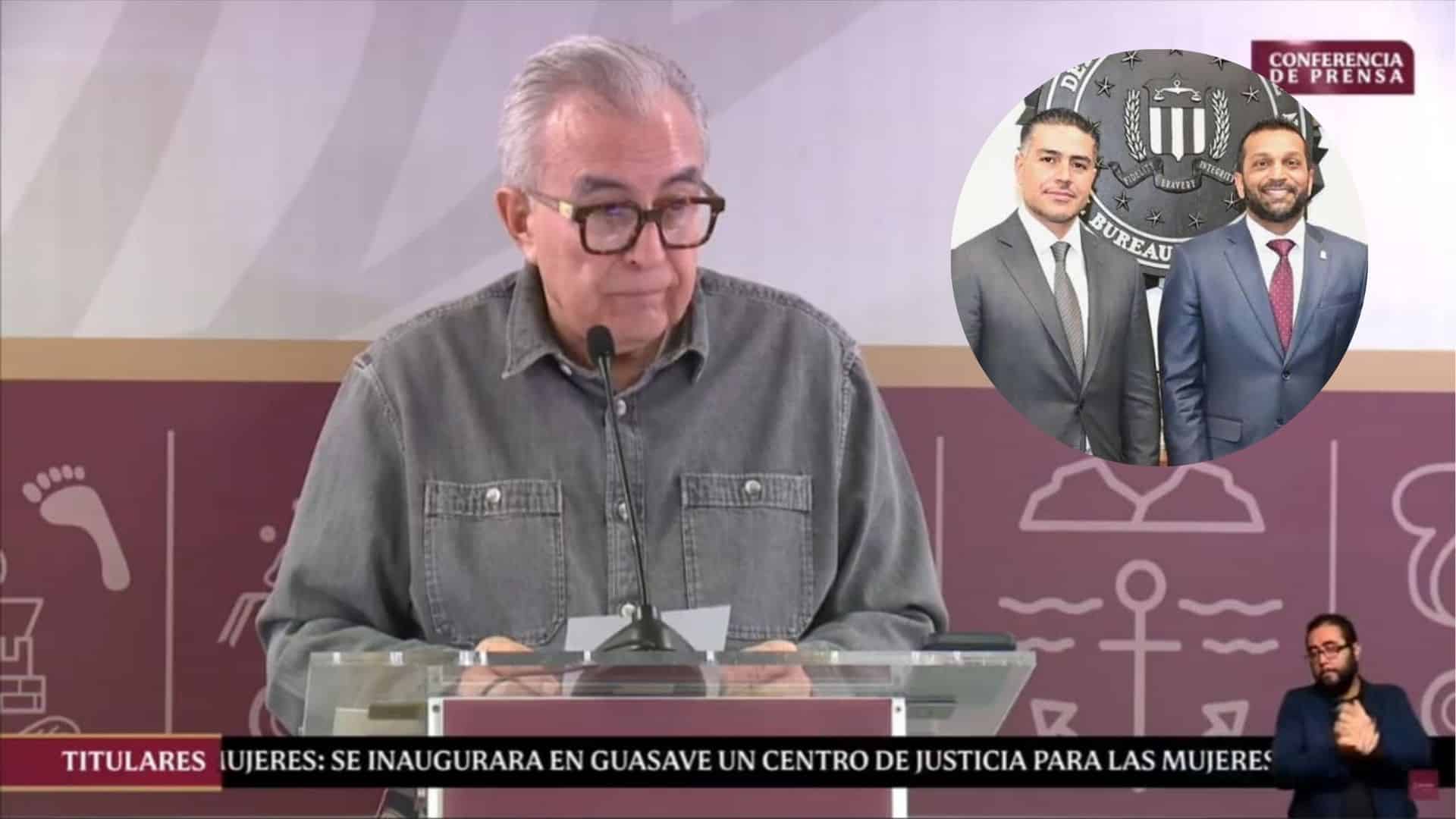 Rocha Moya destaca cooperación entre México y EU en seguridad