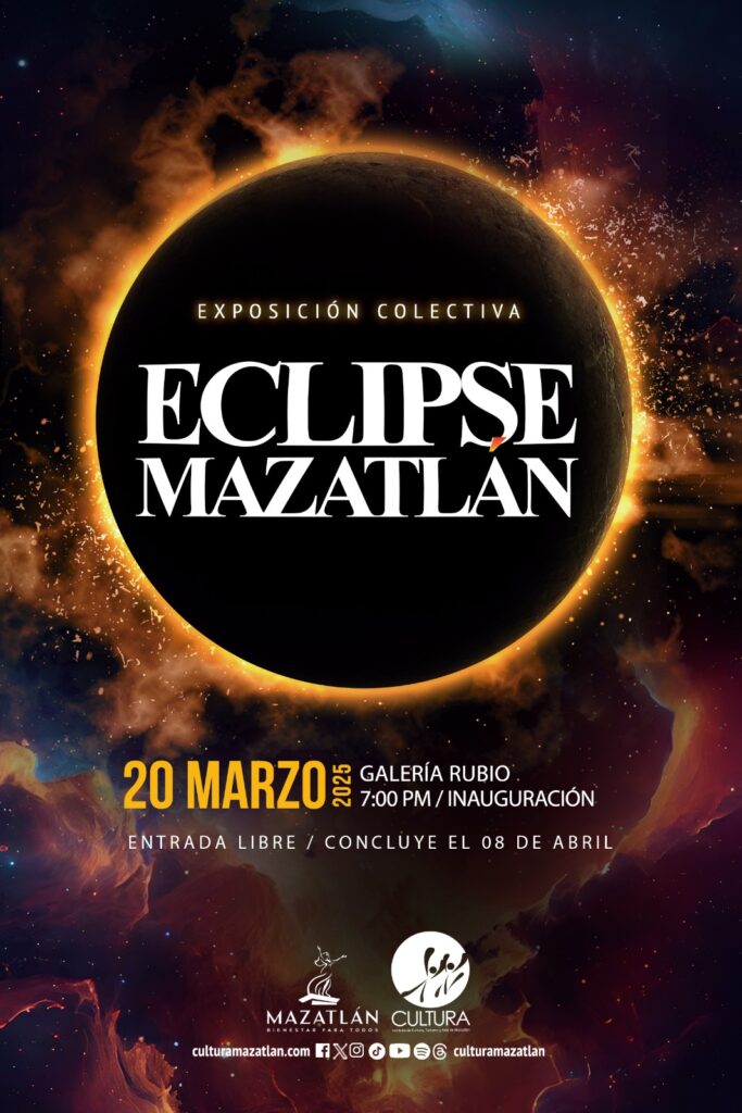 Exposición de fotografías del eclipse total de sol avistado en Mazatlán en 2024