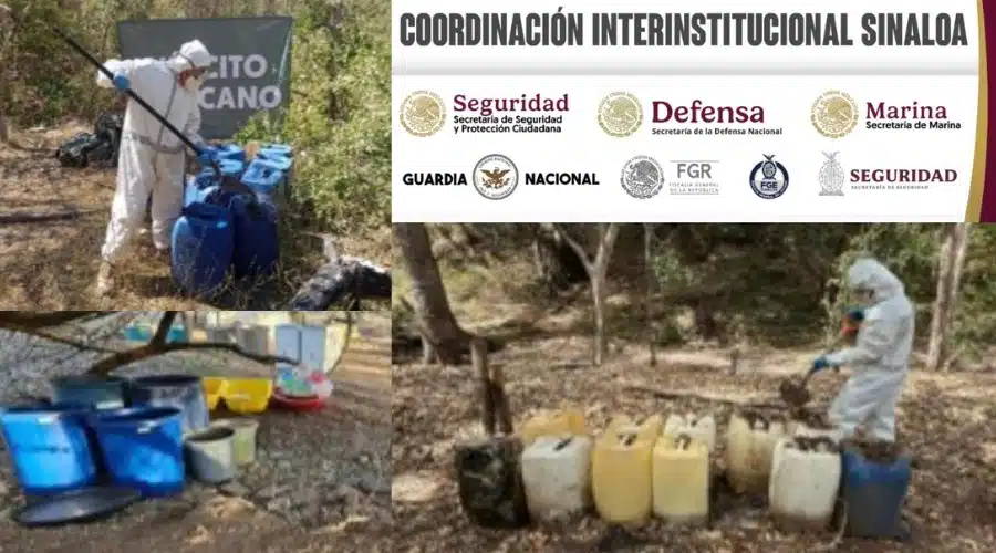 Ejército localiza 12 laboratorios clandestinos más en Culiacán y Cosalá