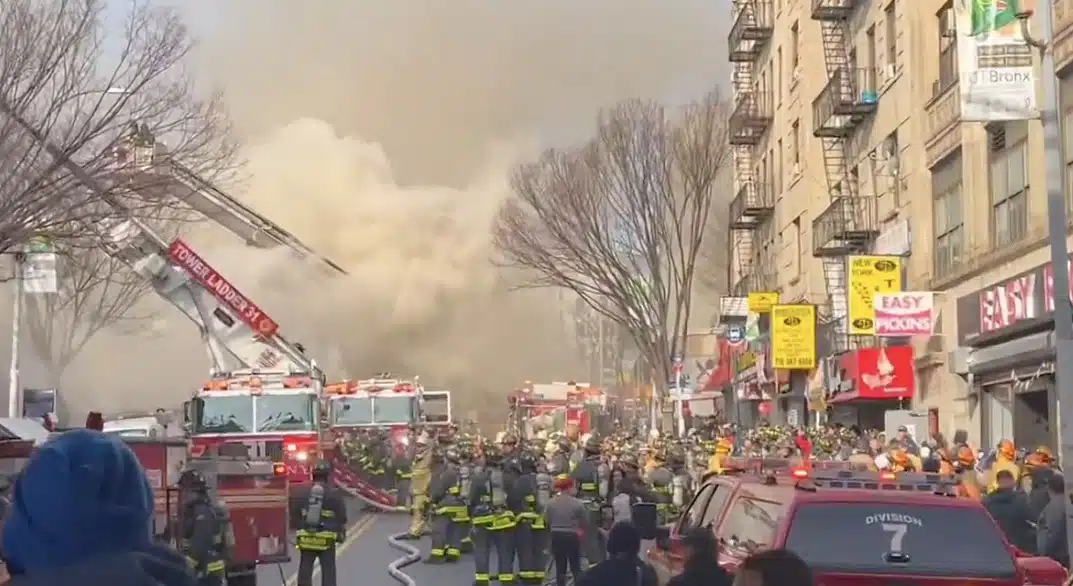 El Bronx de Nueva York bajo el humo