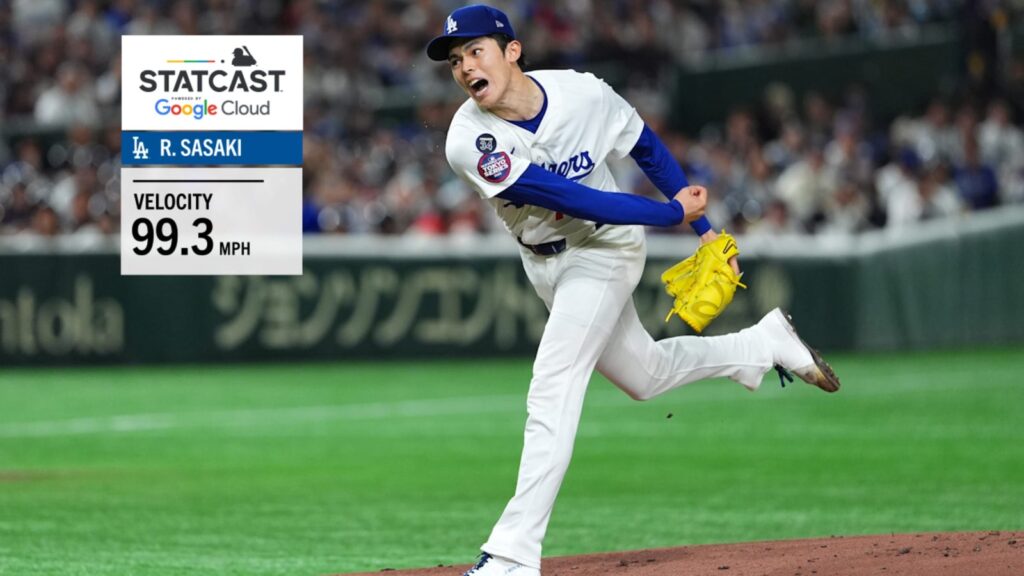 El japonés Roki Sasaki abrió por los Dodgers de Los Ángeles y se fue sin decisión