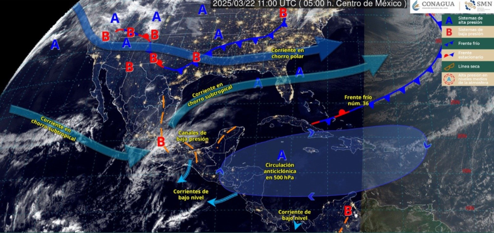 Fenómenos meteorológicos activos hoy