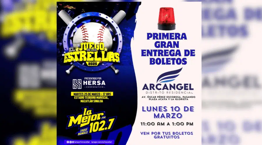 Inicia la entrega de boletos para el Juego de las Estrellas que organiza RSN Mazatlán