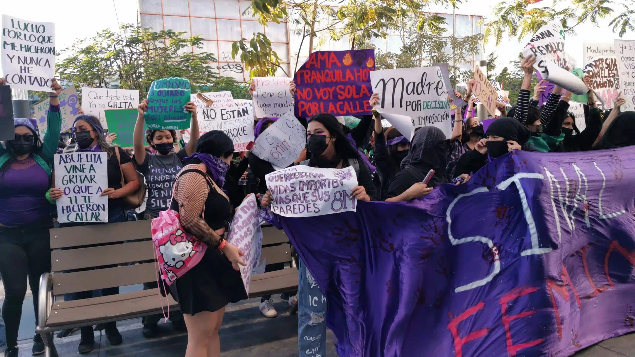 Marcha del 8M en Ahome