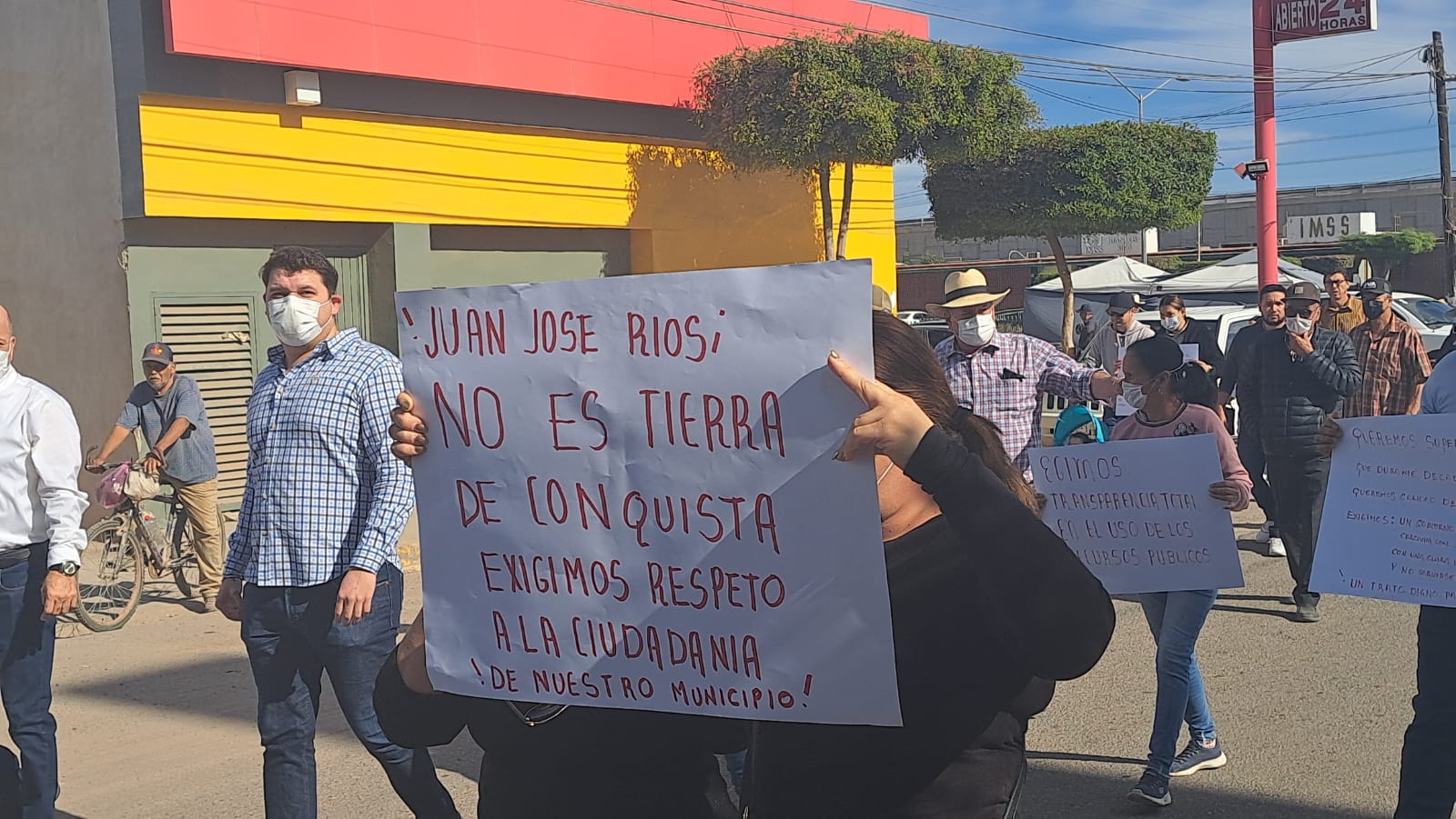 Protesta en Juan José Ríos
