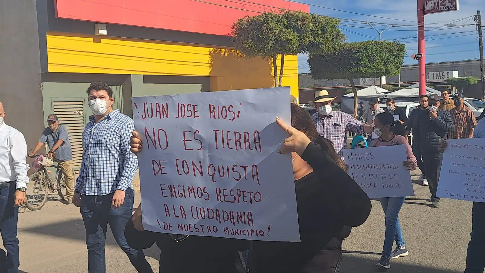 Protesta en Juan José Ríos