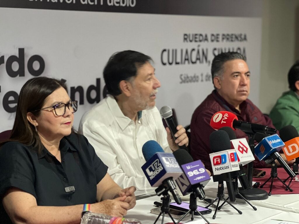 Noroña en su visita a Sinaloa