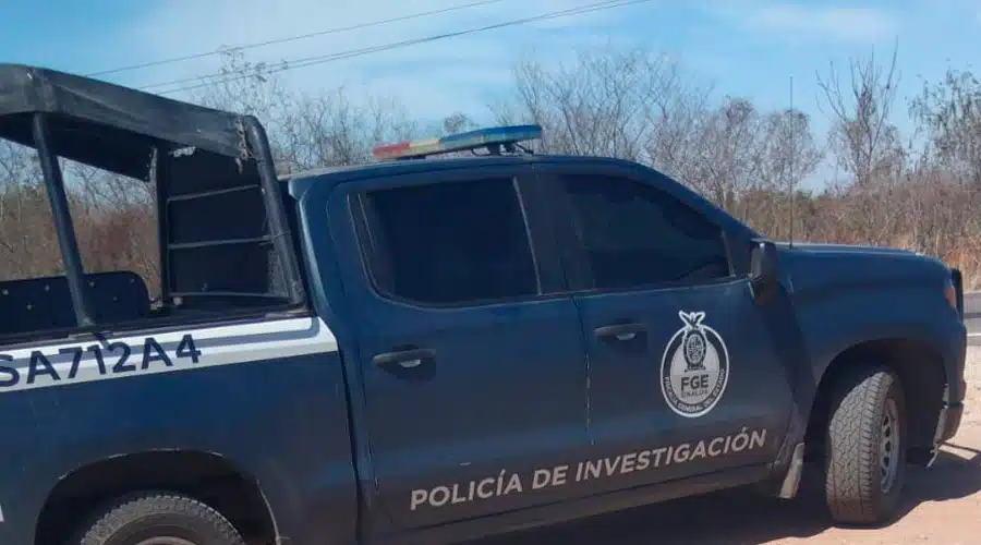 Patrulla de la Policía de Investigación de la FGE Sinaloa en Elota