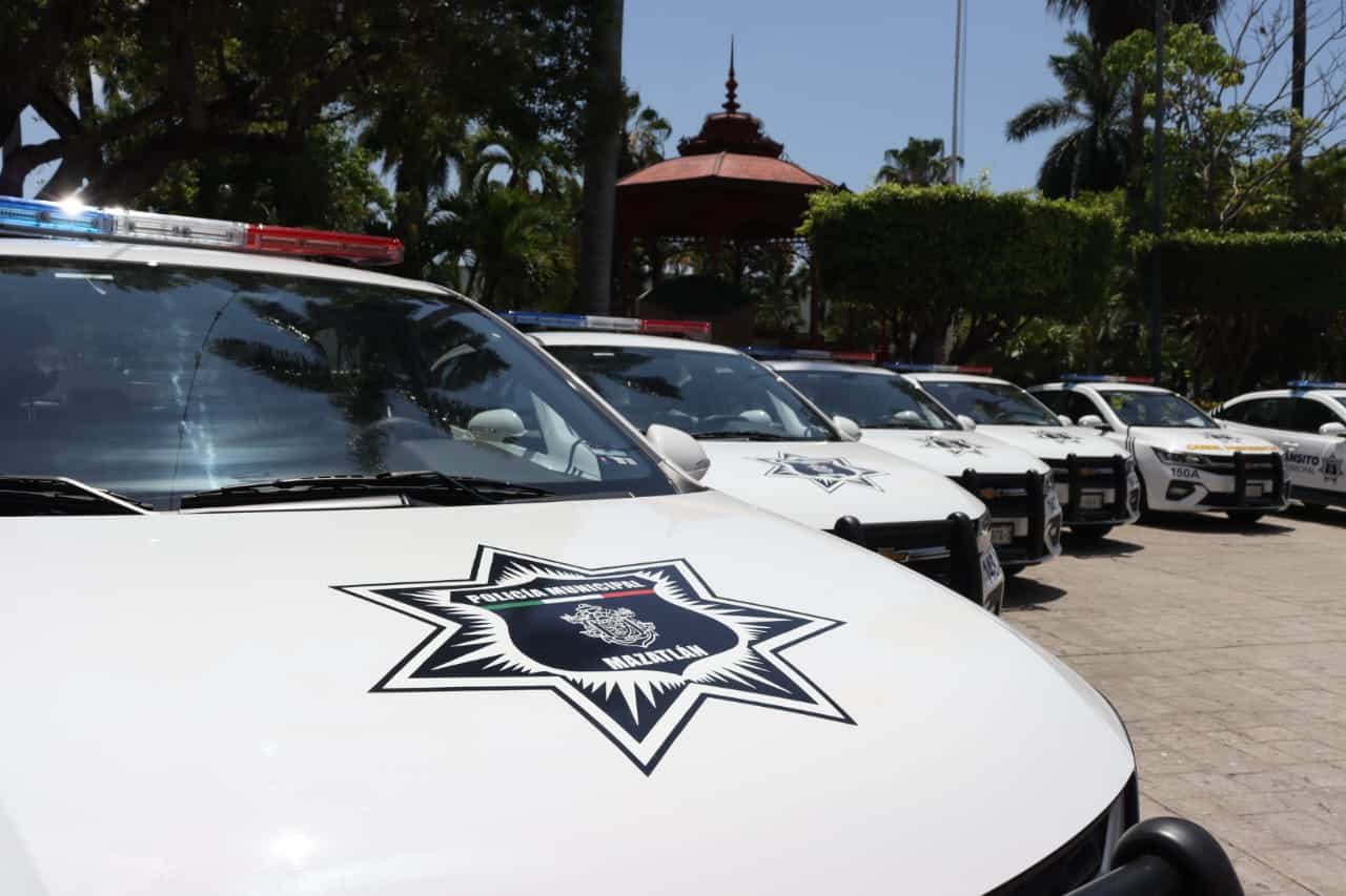 Patrullas de la Policía Municipal de Mazatlán