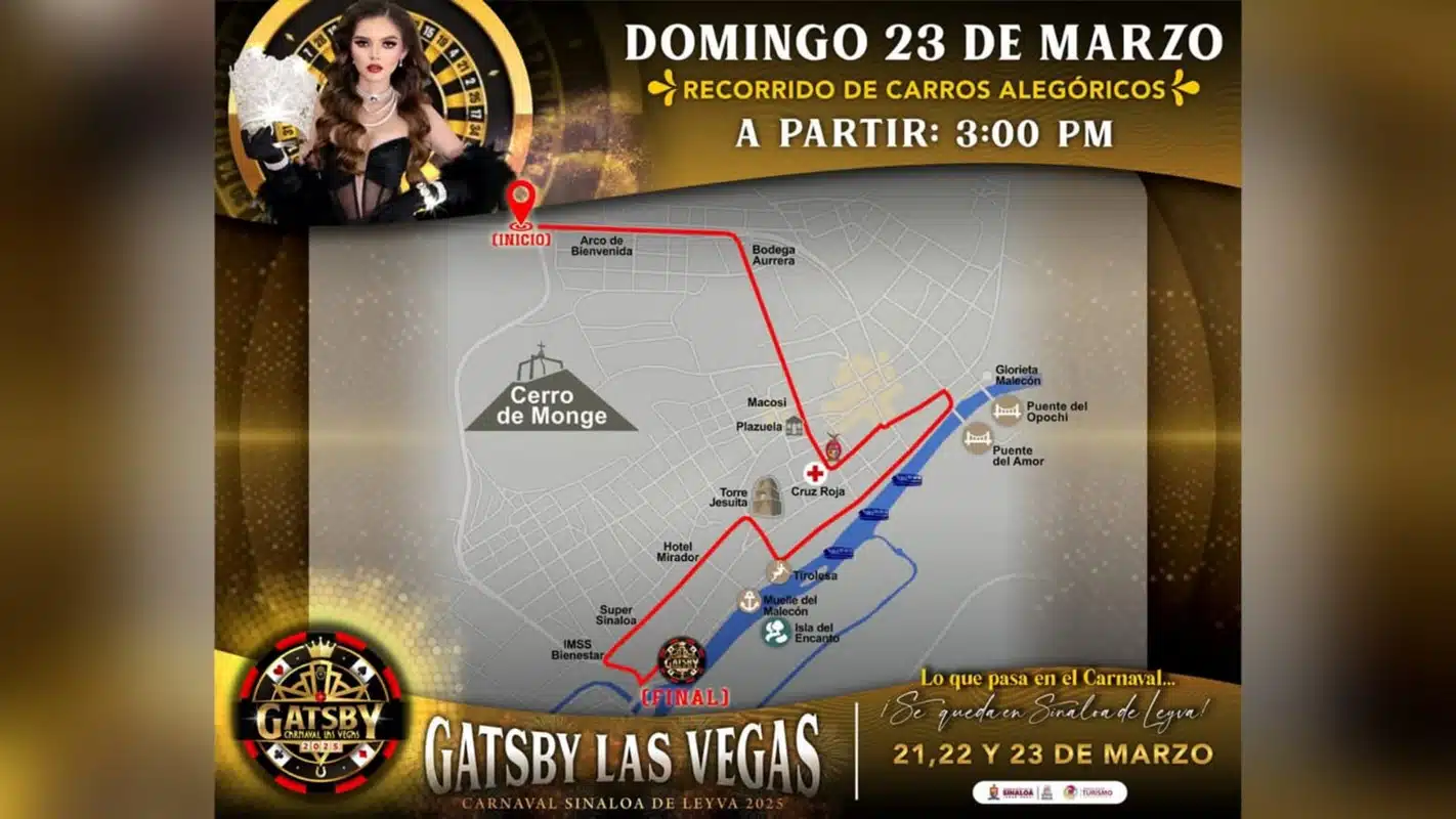 RECORRIDO LAS VEGAS SINALO DE LEYVA CARNAVAL