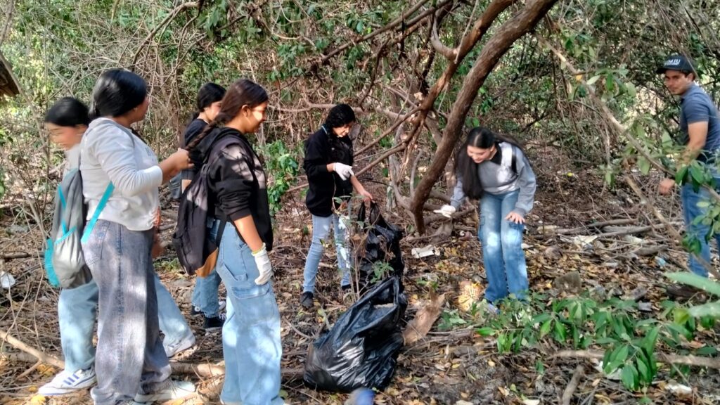 Cuadrillas de limpieza en esteros de Mazatlán