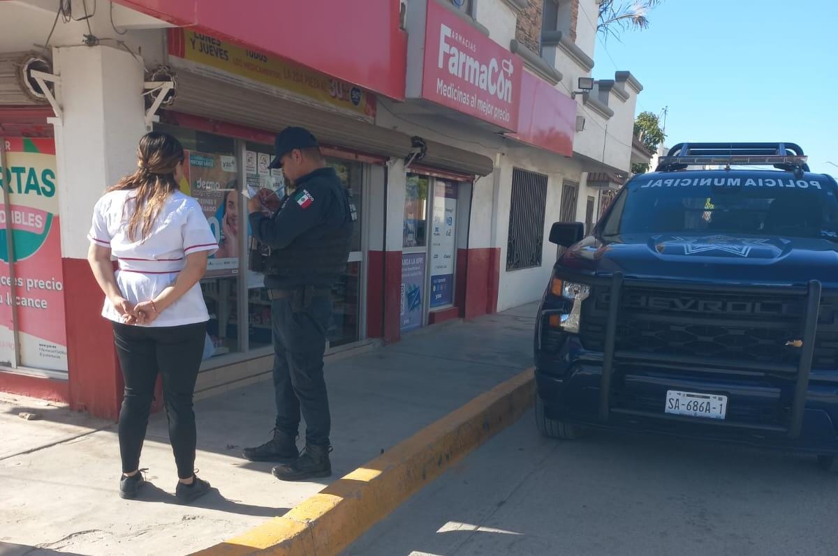 Robo en farmacia Guasave