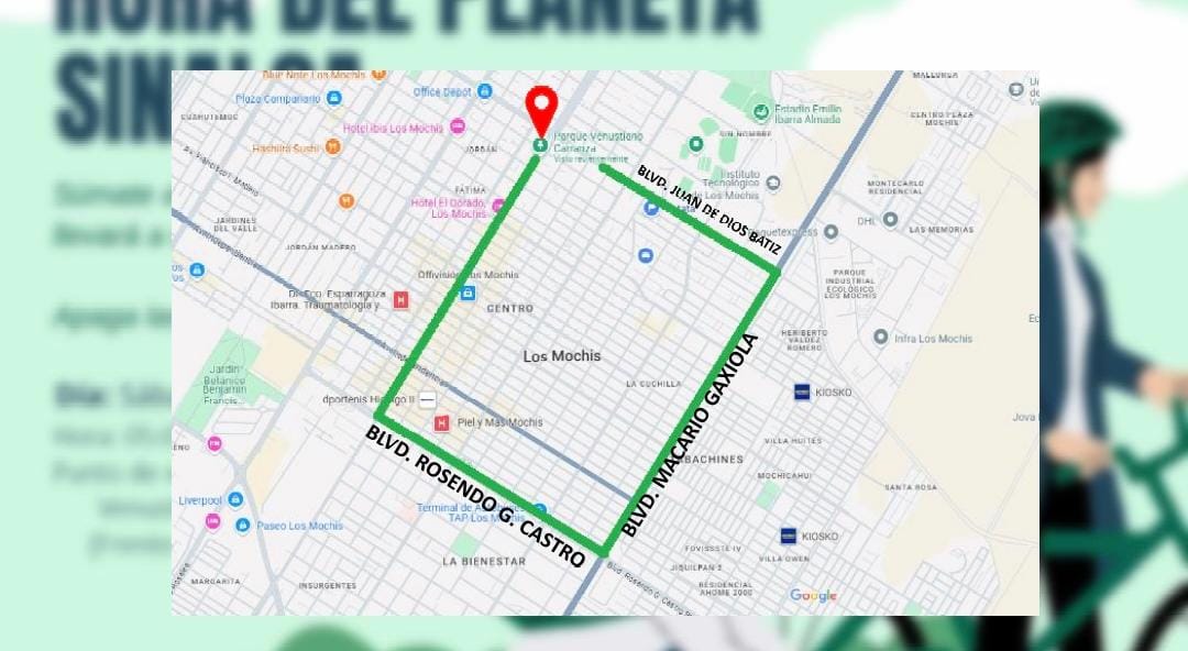 Recorrido por la hora del planeta en Los Mochis