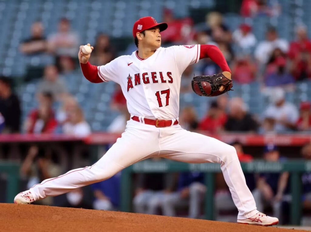 Shohei Ohtani en su faceta como pitcher en MLB