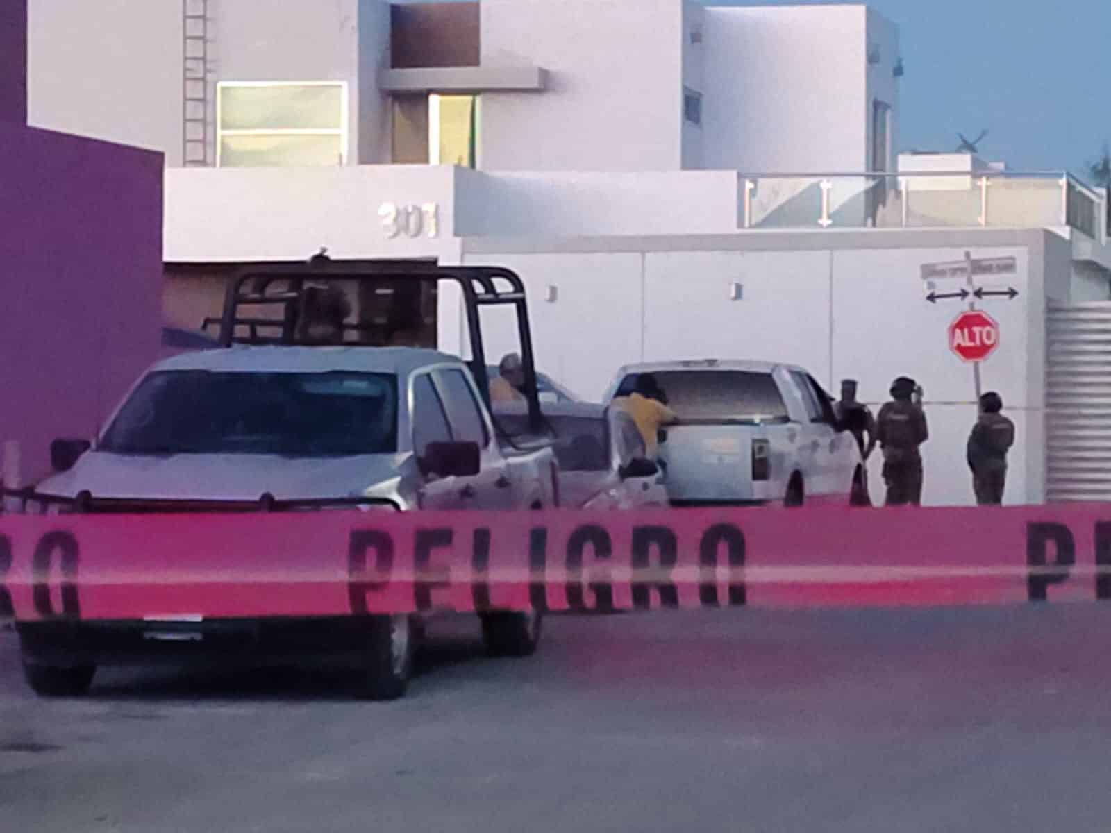 Catea FGR y elementos de la Secretaría de Marina un domicilio en el fraccionamiento El Campestre
