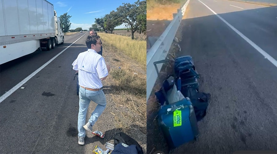 Despojan sujetos armados vehículo donde viajaba los líderes agrícolas Marte Vega, Luis Zazueta y Ernesto Suárez