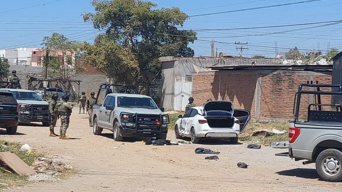 Elementos de la Marina en operativo en Sinaloa