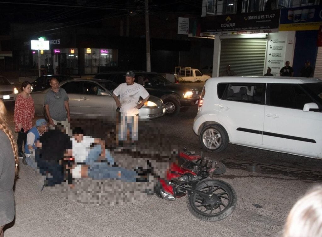 Accidente tipo carambola en Los Mochis