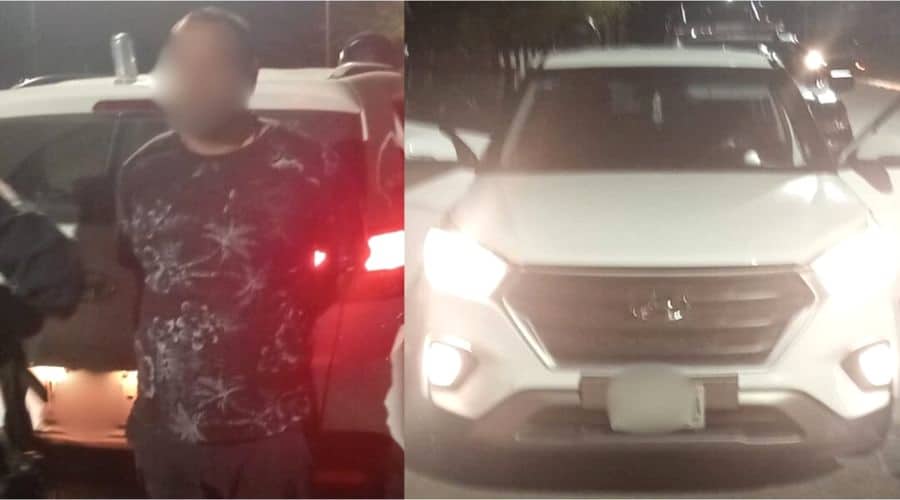 Hombre detenido por conducir camioneta robada
